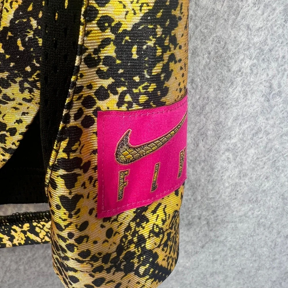 Nike‎ Basketball Fly Crossover Shorts Womens XS Yellow Snakeskin DH7348-709 NWT